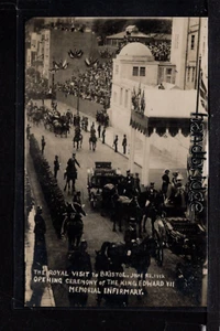 Bristol - Visita real a Bristol 1912, apertura de la enfermería conmemorativa - R.P. p/c. - Imagen 1 de 1