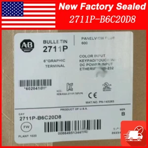 NEW Allen-Bradley 2711P-B6C20D8 /B Panelview Plus 600 Operator Interface Panel - Picture 1 of 4