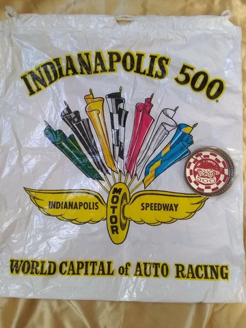 Indianapolis Speedway Vintage Plastic bag Bag and coaster Cover
