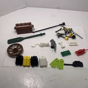 Lego Minifigura Lote Accesorios Aleta Brilla en la Oscuridad Rata Buzo Tanques - Imagen 1 de 6