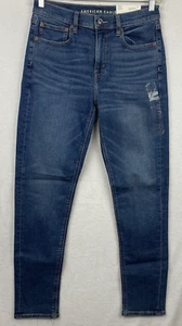 American Eagle 90's Skinny Jeans Women 6 Measure 30x29.5 Stretch NEW w/ Tags - Picture 1 of 12