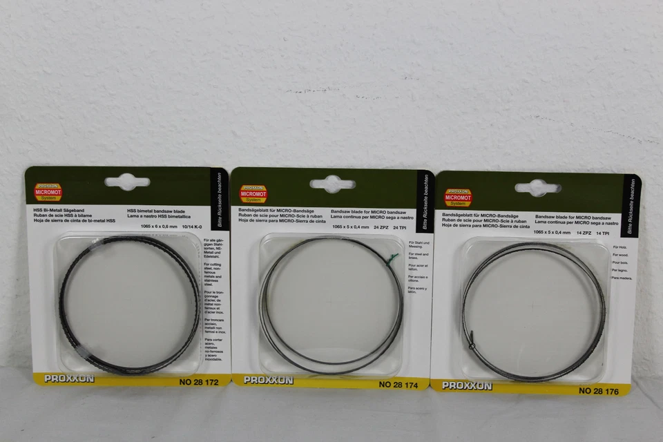 PROXXON Set 28172 Bandsägeblatt fein Sägeband für Bandsäge+28174+28176 - Bild 1 von 1
