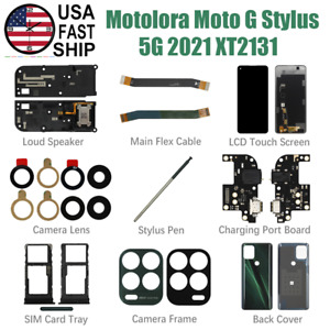 Charging Port Board Back Cover For Motorola Moto G Stylus 5G (2021) XT2131 Lot