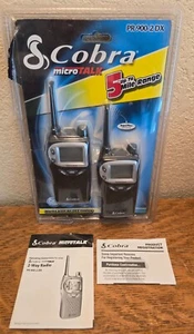 COBRA microTALK 2-Way Radio PR 900 2 DX, Set Of 2 w/ Manual /Tested / Working - Zdjęcie 1 z 7