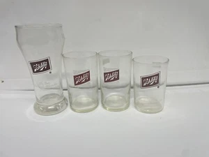 4 Schlitz Beer Glass Tumbler Vintage Multiple Sizes Glasses Tumblers - Picture 1 of 12