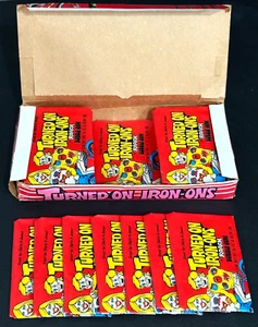 ⭐ 1972 ⭐ TURNED ON IRON ONS 24 PACKS FULL BOX (MORE UNOPENED BOXES JUST LISTED!) - Picture 1 of 7