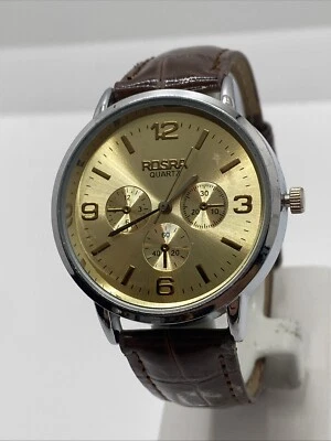 Reloj de cuarzo Rosra para dama correa marrón batería nueva damas moda Foto 1 de 4