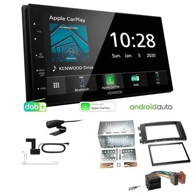 Kenwood Autoradio Apple CarPlay Android DAB+ für Smart ForTwo 2007-2010 schwarz - Bild 1 von 4