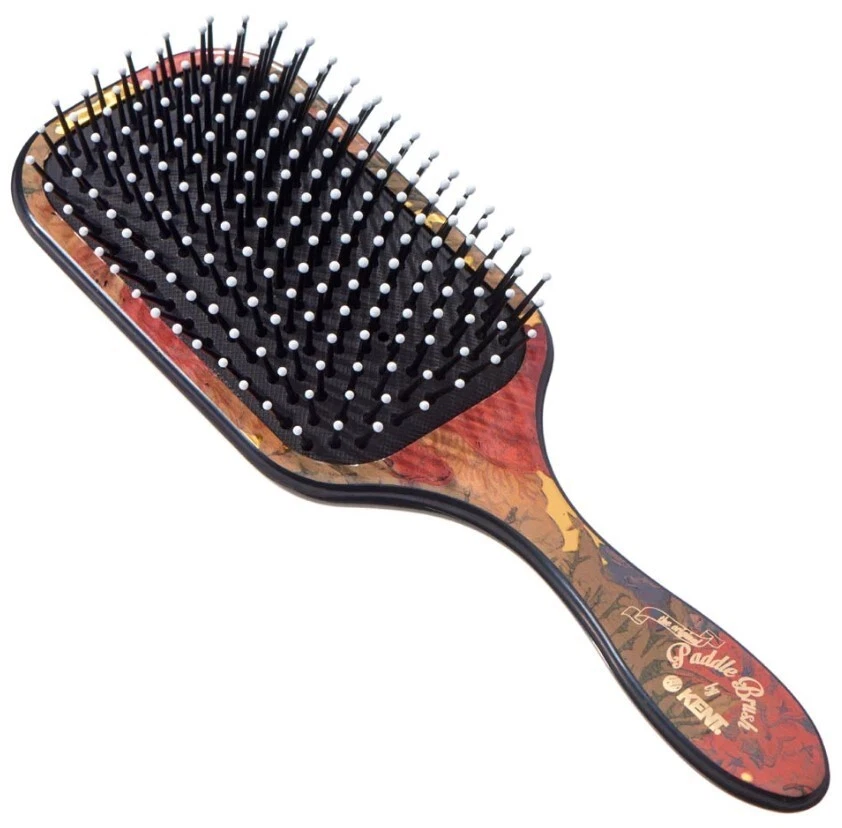 Kent Original Large Floral Cushioned Ladies Paddle Hair Brush LPB1 - Image 1 of 1