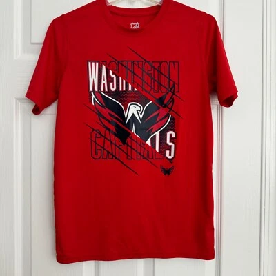 Washington Capitals NHL Hockey Short Sleeve Red T-Shirt Youth Large 14/16 - Image 1 of 4
