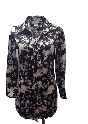 Worthington цветочный эластичный рубашка на пуговицах платье размер маленький - Изображение 1 из 4