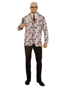 Fun World Mens Fake News Adult Halloween Costume With Jacket & Name Tag - Picture 1 of 1