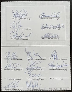 SWEDEN Team Squad signed card v France 28th April 1993 RAVELLI BROLIN ANDERSSON - Picture 1 of 2