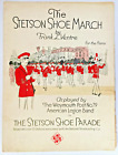 Partition musicale vintage-1928 - La chaussure Stetson March-Weymouth Post #79 - Parade-Légion