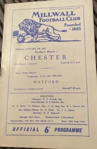 1961 1962 MILLWALL V CHESTER - Picture 1 of 1