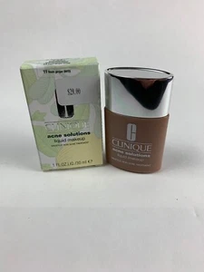 Clinique ACNE SOLUTIONS Liquid Makeup 11 FRESH GINGER (M) Dry to Oily 2 3 4  - Picture 1 of 2