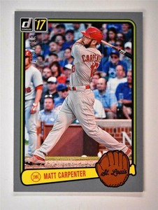 2017 Donruss Retro Variation Gray Border #RV-34 Matt Carpenter/199