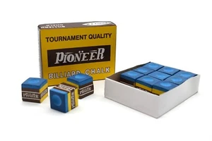 Billard Zubehör Kreide Billardkreide Chalk " Pioneer " blau 12er Pack - Bild 1 von 2