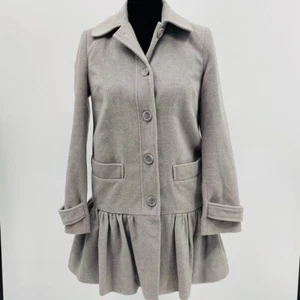 Cappotto donna ASOS Petite taglia 2 grigio chic outdoor caldo neutro minimalista - Foto 1 di 9