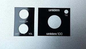 Uniden 100 CB Radio Aluminiowe wymienne wkładki do płyty czołowej - Zdjęcie 1 z 5