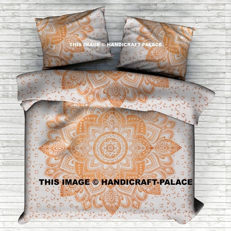Indian Queen Size Mandala Bohemian Comforter Donna Duvet Hippie Quilt Cover Set - Image 1 of 1