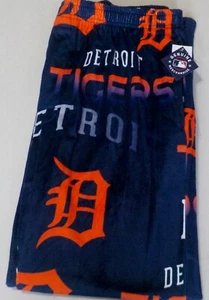 DETROIT TIGERS MENS SLEEP LOUNGE PAJAMAS MICROFLEECE PANTS L XL 2X NWT BLUE - Picture 1 of 2
