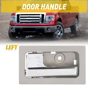 Front/Rear Left Driver Side Interior Door Handle For 2009-2014 Ford Lobo Silver - Picture 1 of 12