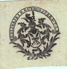 Exlibris Ex libris um 1780 - J.E. Ruedorffer (1726-1801)