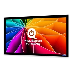 QualGear 135-Inch Fixed Frame Projector Screen, 16: 9 3D High Reflective Silver - Picture 1 of 4