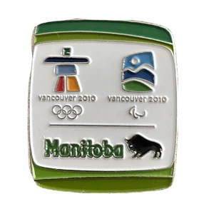 OLYMPIC PIN 2010 VANCOUVER BRITISH COLUMBIA MANITOBA GOVERNMENT INTERNAL PIN - Picture 1 of 6