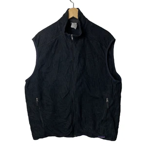 Patagonia Synchilla Black Vest Fleece Full-Zip Men's Size XL - Picture 1 of 5