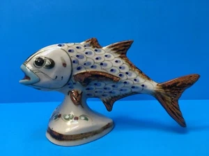 Vintage Handpainted Ceramic Fish Signed KE Ken Edwards Tonala Pottery Mexico - Picture 1 of 12