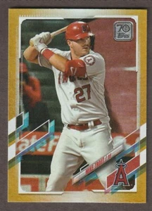 2021 Topps Series 1 Gold Foil #27 Mike Trout Angels - Picture 1 of 2