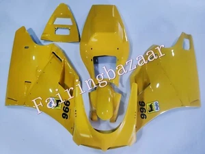Fit for 1996-2002 Ducati 996 Yellow ABS Injection Mold Bodywork Fairing Kit - Picture 1 of 6