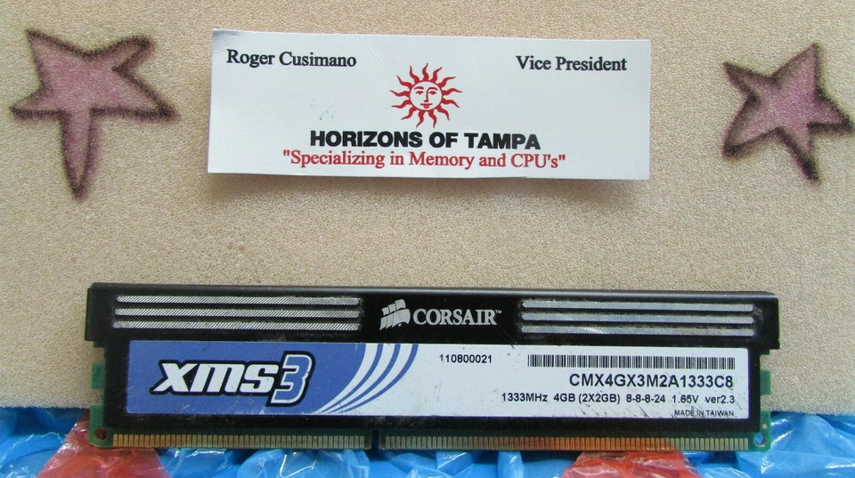 Corsair CMX4GX3M2A1333C8 2GB 1333MHz 1.65V - Image 1 of 1