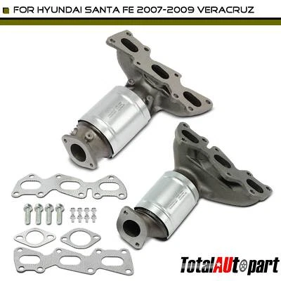 Catalytic Converter for Hyundai Santa Fe 2007-2009 Veracruz Front Left & Right - Image 1 of 4