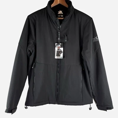 ZEROXPOSUR Performance Mens Jacket Size M Softshell Supreme Lined Black *Flaw - Image 1 of 4