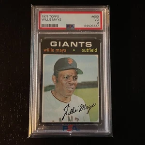 Topps Willie Mays #600 1971 (PSA 3) - Imagen 1 de 2