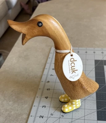 DCUK, The Duck Company - натуральный Welly утка - пятнистый желтый ботинки - - Изображение 1 из 4