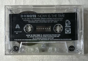 D*Note Now Is The Time New Sealed Advanced Cassette Tape Promo 1994 TVT Records - Imagen 1 de 10