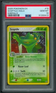 Pokemon ex Emerald Sceptile Holo 10/106 PSA 10 POP 53 - Picture 1 of 2
