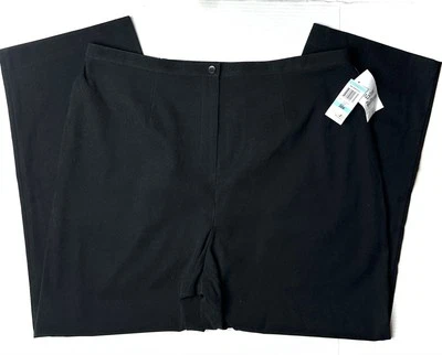 JM Collection Womens Plus 20W Black Comfort Waist Dress Pants Vintage Stretch - Image 1 of 4
