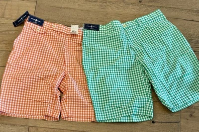 Lot of (2) Polo Golf Ralph Lauren Links Fit Shorts sz 36 MSRP $79.50 Checkered - Imagem 1 de 4