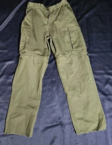 Boy Scouts Of America Convertible Uniform Pant Mens 31 Relaxed Green Unhemmed - Picture 1 of 6