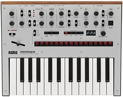 KORG synthesizer MONOLOGUE-SV monophonic analog monologue silver F/S w/Tracking# - Image 1 of 4