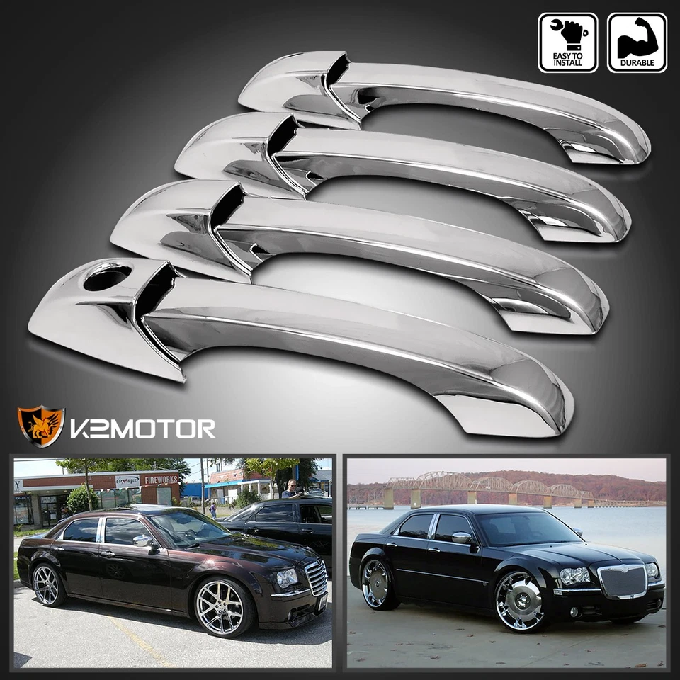 Fits 2005-2010 Chrysler 300 300C Sebring Dodge Magnum Chrome Door Handle Covers Foto 1 de 4