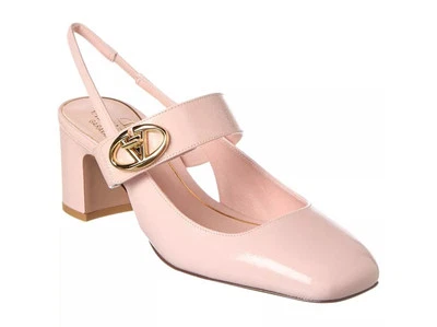 Valentino Vlogo 60 Pink Patent Leather Slingback Pump Women's 40, 10 - Image 1 of 4