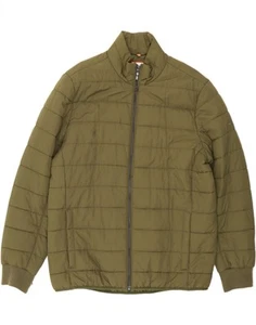 TIMBERLAND Mens Padded Jacket UK 44 2XL Khaki Nylon AK10 - Picture 1 of 4