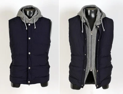 Brunello Cucinelli Microfiber / Cashmere / Down Vest w/ Hood - S/M -  $3995 Ret. - Image 1 of 4