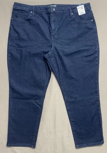NWT Terra & Sky Core Straight Leg Jeans Pant Womens Pettie Size 20W Stretch - Picture 1 of 13